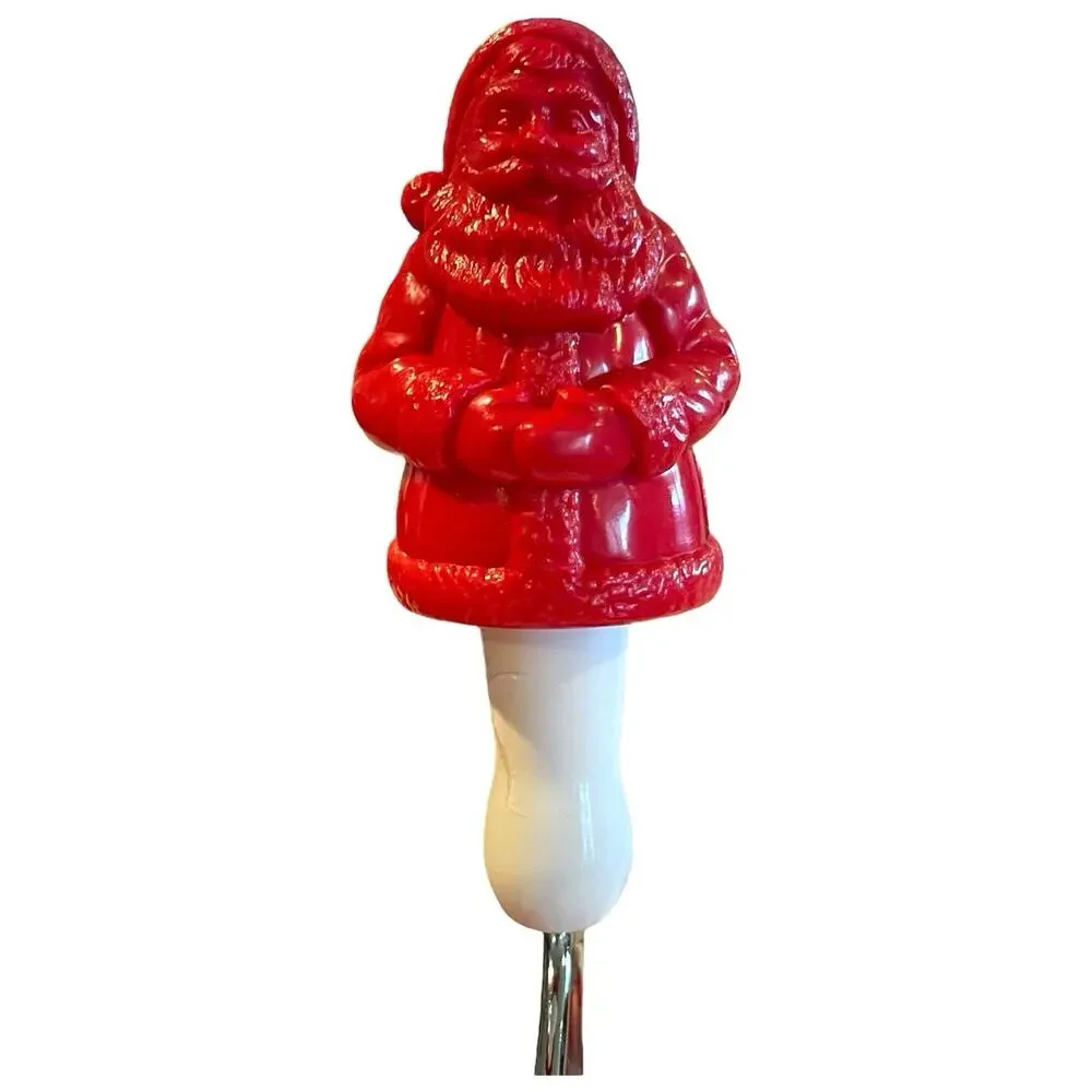Vtg Wilton Santas Cookie Wheel Christmas Roller Cutter Kid Safe 6 Holiday Shapes